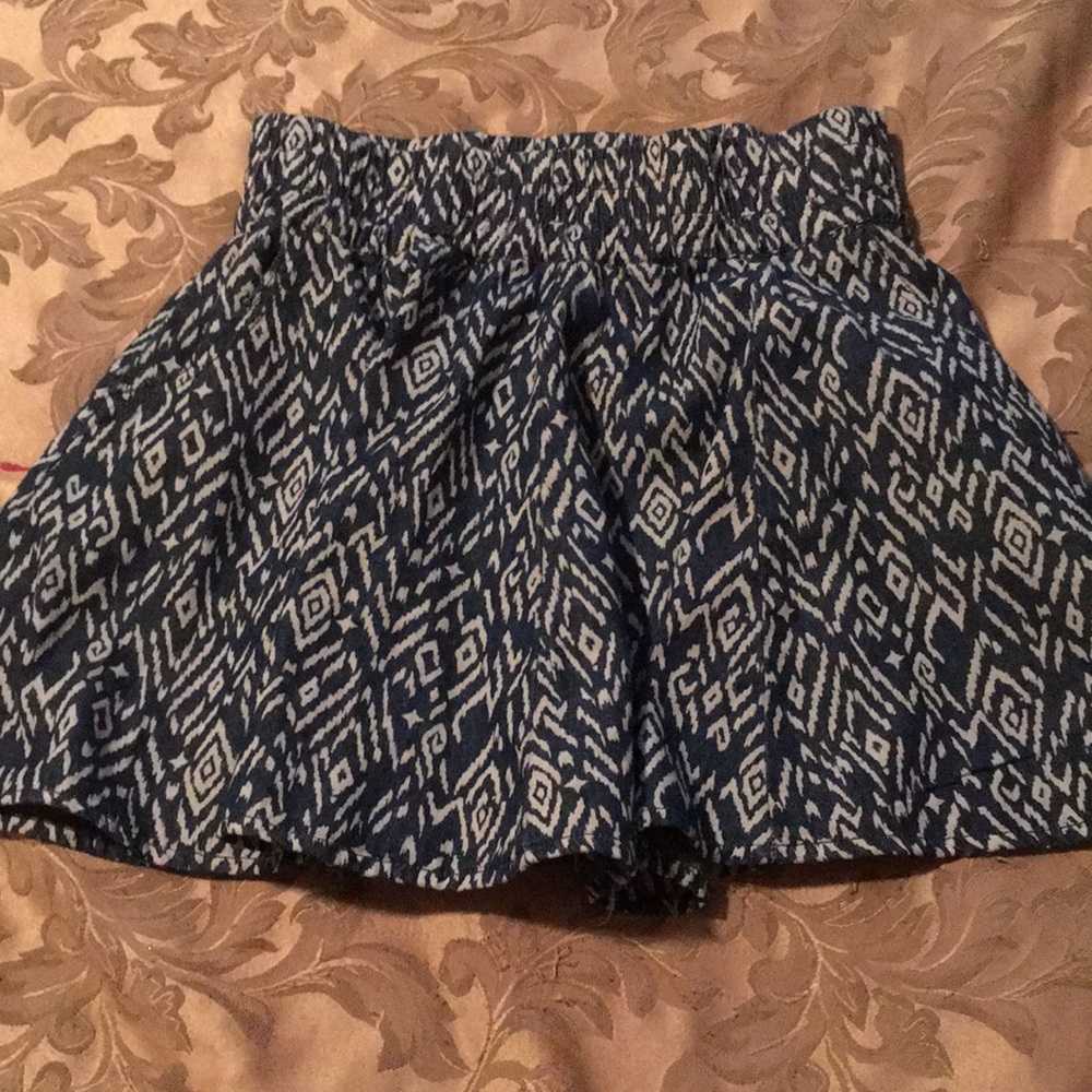 Wallflower Denim Printed Skirt